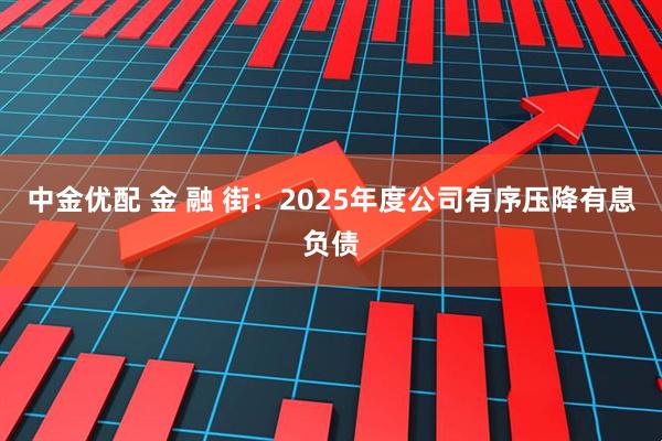中金优配 金 融 街：2025年度公司有序压降有息负债