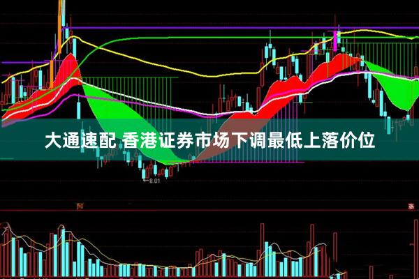 大通速配 香港证券市场下调最低上落价位